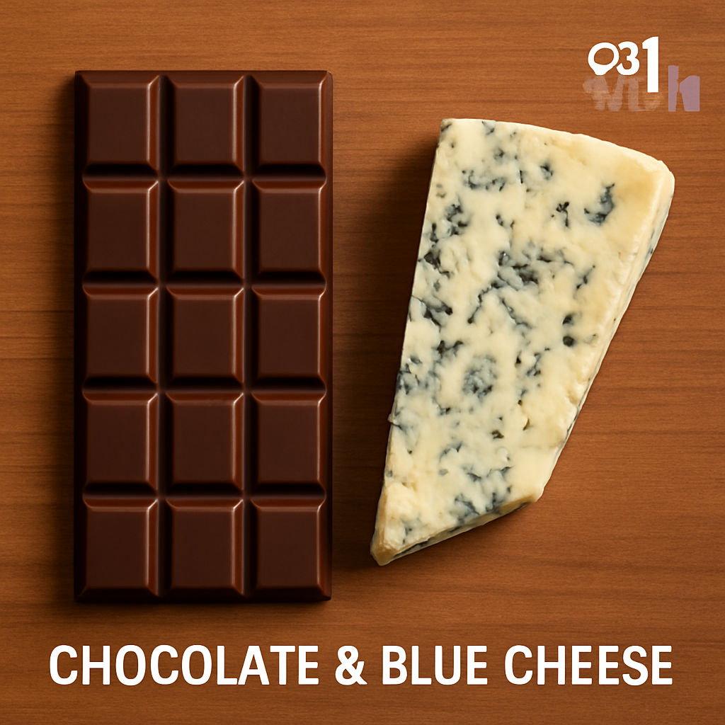 chocolate and blue cheese