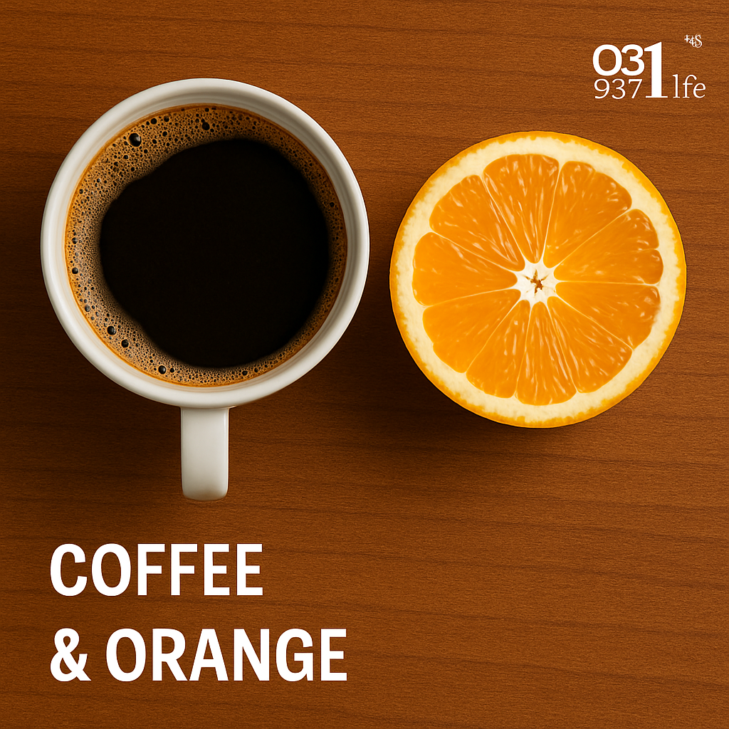 #coffee and orange