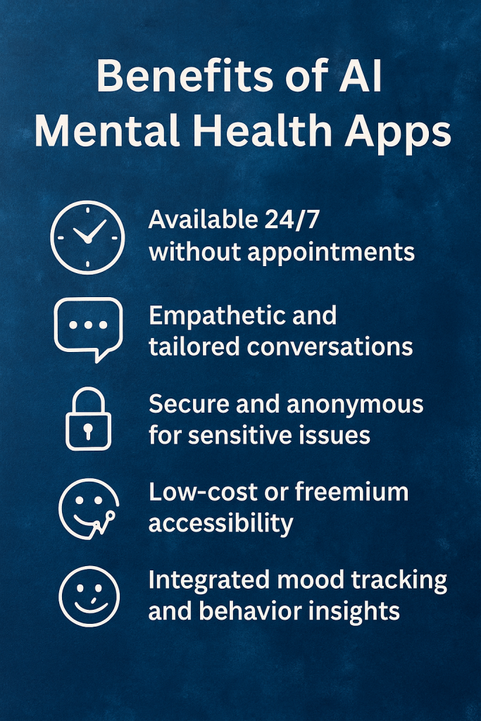 Advantages of AI Mental Health Apps